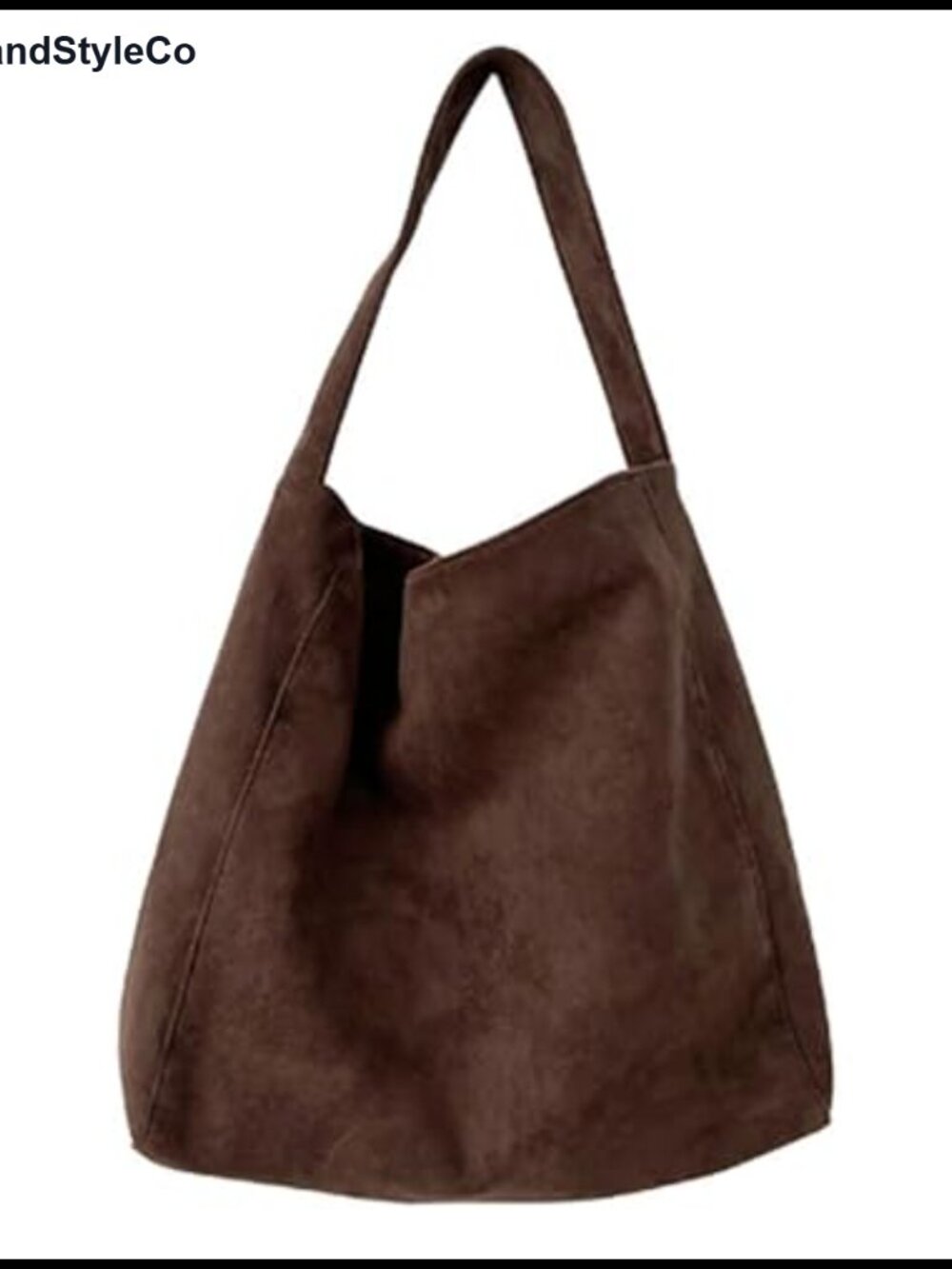 Suede Tote Bag for Women Retro Slouchy Shoulder Top Handle Office Handbag